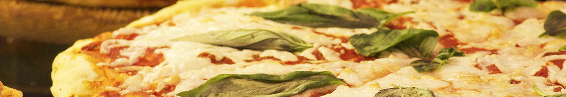 Eating Italian Pizza at Slices Pizza restaurant in Elizabeth, NJ.